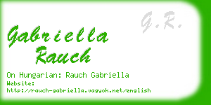 gabriella rauch business card